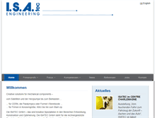 Tablet Screenshot of isatec-aachen.de